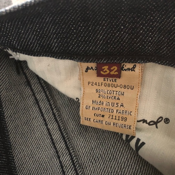 7 for all man kind dark denim cropped jeans - Picture 3 of 7